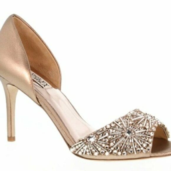 Badgley Mischka Maria Embellished D'orsay Pump - Picture 2 of 9